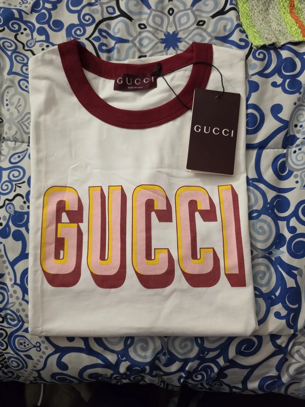 Gucci Men’s White Cotton T-Shirt